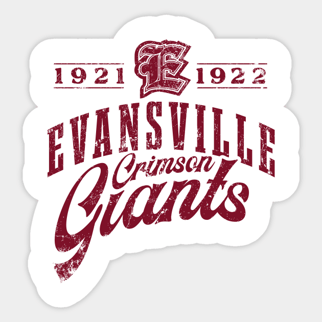 Evansville Crimson Giants Sticker by MindsparkCreative